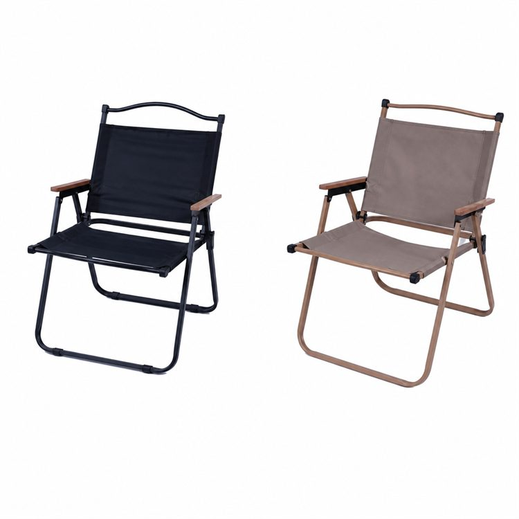 Adjustable Kermit Iron Wood Fold Breathable Portable Chair Patio Park Camping Travel Wholesale Custom Outdoor Leisure Seat Gears