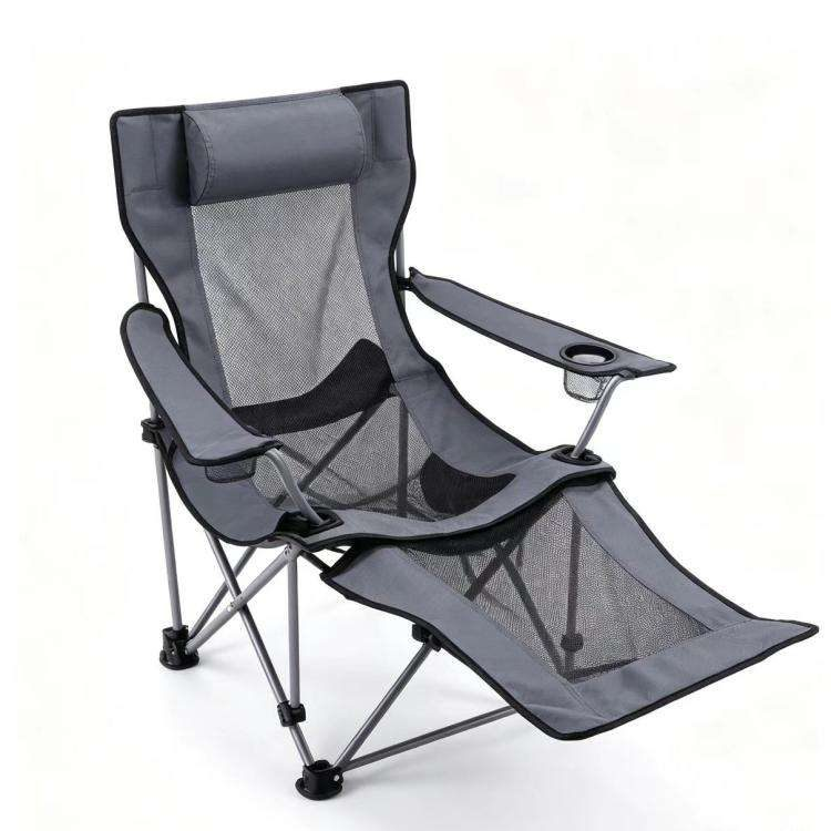 Modern Portable Folding Beach Chair Iron Frame Heavy Duty Oxford Fabric for Outdoor Camping Picnic Garden Beach Use