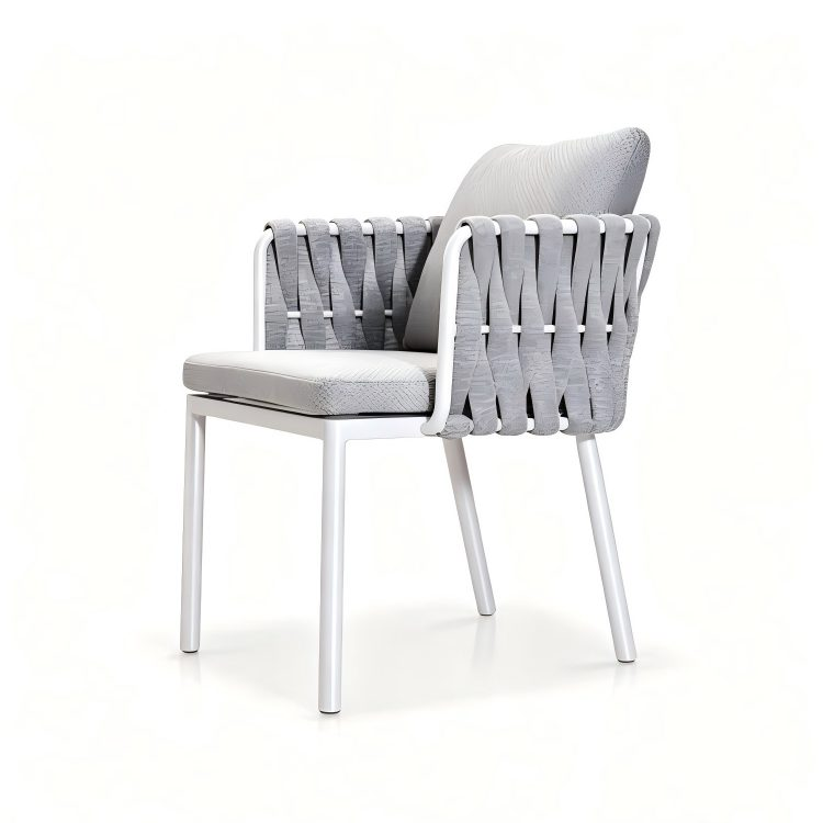 Modern Rattan Table Chair Stackable Garden Wood Outdoor Aluminum Wooden Leisure Woven Rope Dining Outdoor Restaurant Chair Sets