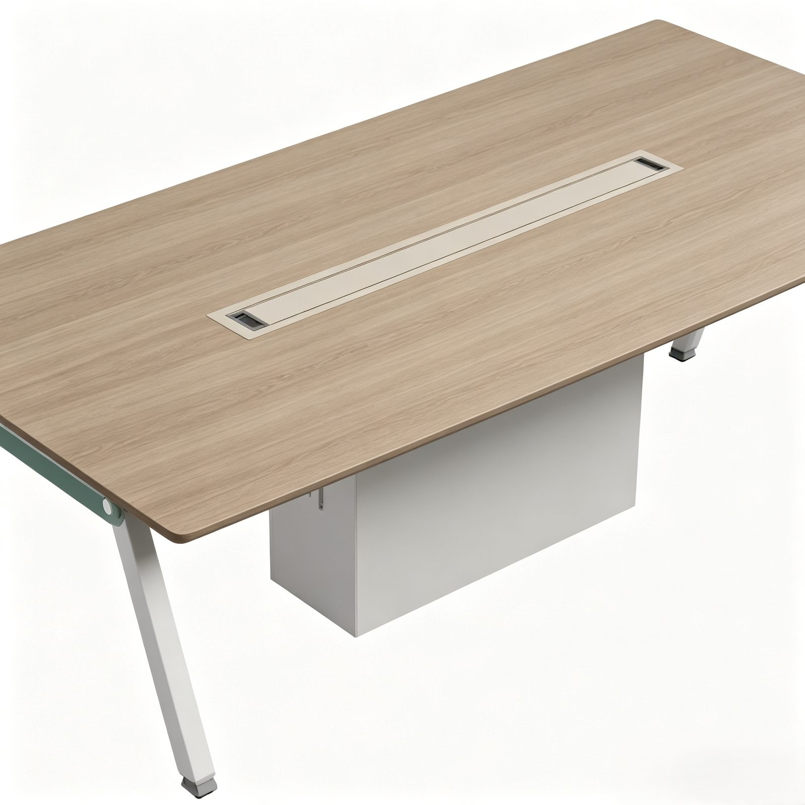 Modern Conference Meeting Table with Sturdy Steel Legs & Eco-Friendly Board