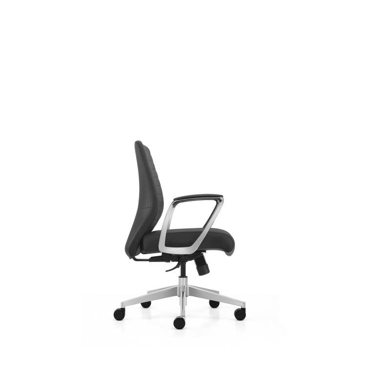 Wholesale Price Black Faux Leather Office Visitor Guest Chair