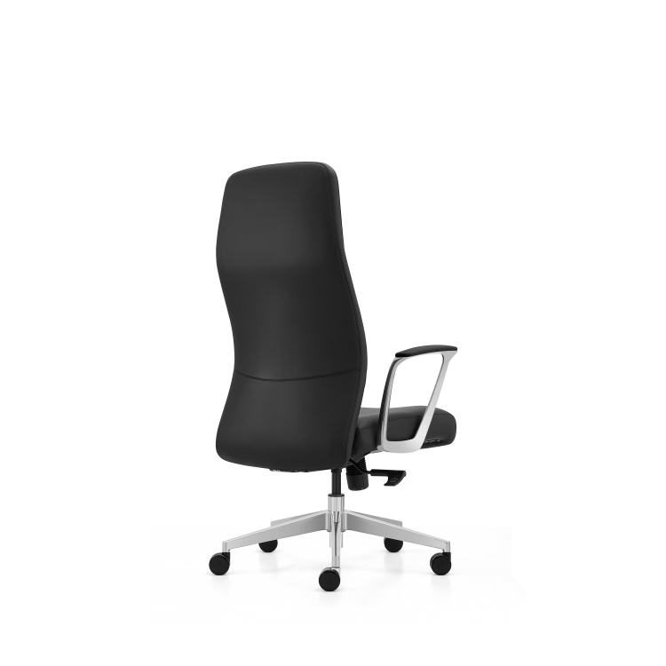 Comfortable Swivel High Back Executive Ergonomic Leather Home Office Chair with Armrest Tilt Function