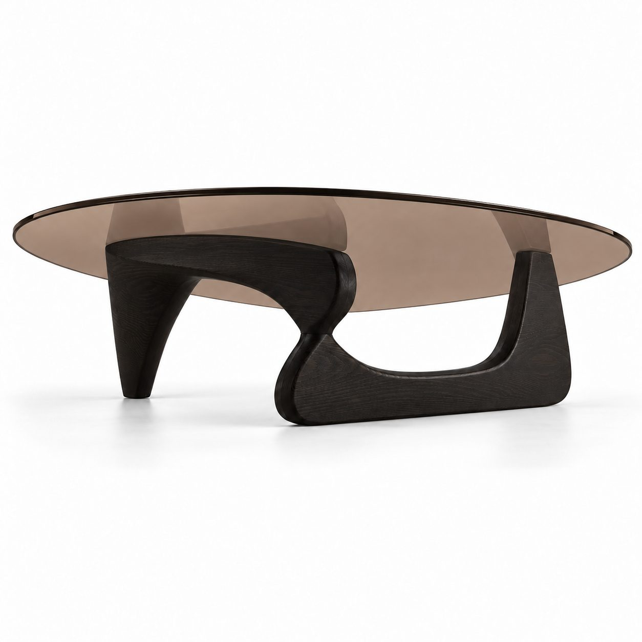 Creative Transparent Tempered Glass Small Coffee Table Modern Portable Home Living Room and Home Office Table