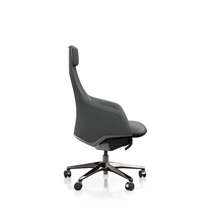 Executive Chair with Adjustable Headrest & Synchronous Tilt Mechanism