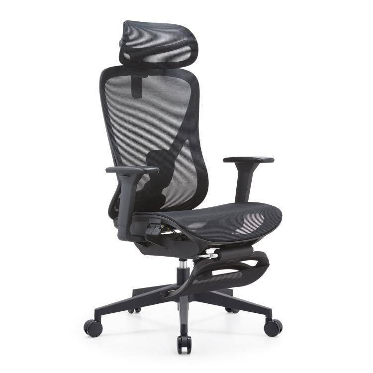 China Office Equipment Factory Wholesale Modern Foshan High Ergonomic Swivel Manager Work Chair Lumbar Support Silla Oficina