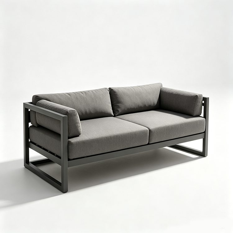 Modern Waterproof Teak Wood Furniture with Cushions Living Room Balcony Garden Patio Hotel Sectional Outdoor Sofa