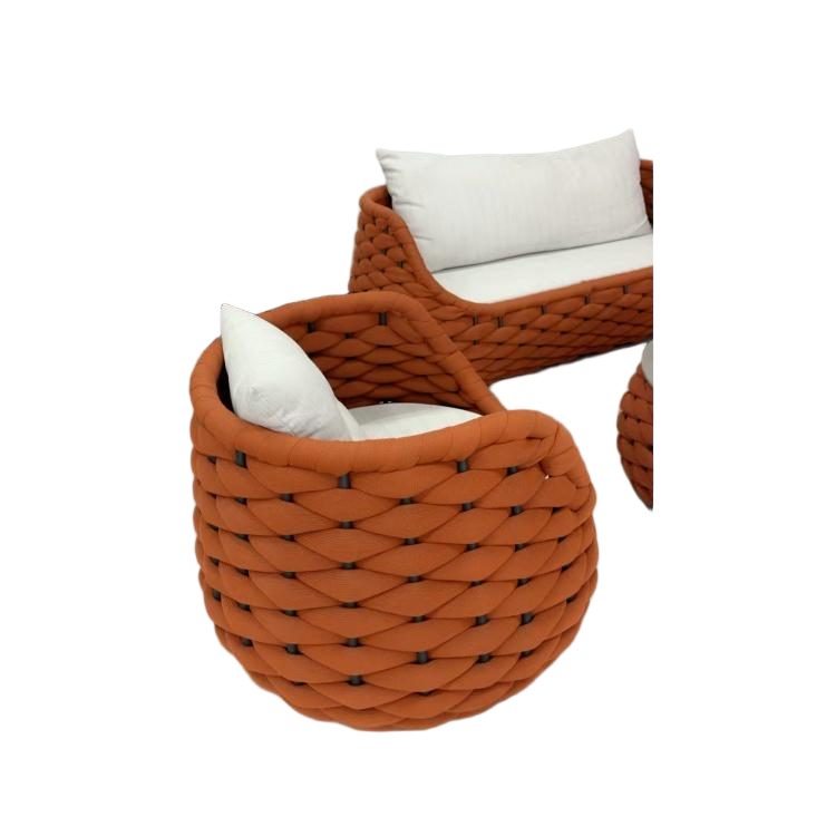 Favourite Woven Rope Outdoor Sofa Set Garden Furniture Rope Patio Furniture Outdoor Furniture Set Rope Sofa