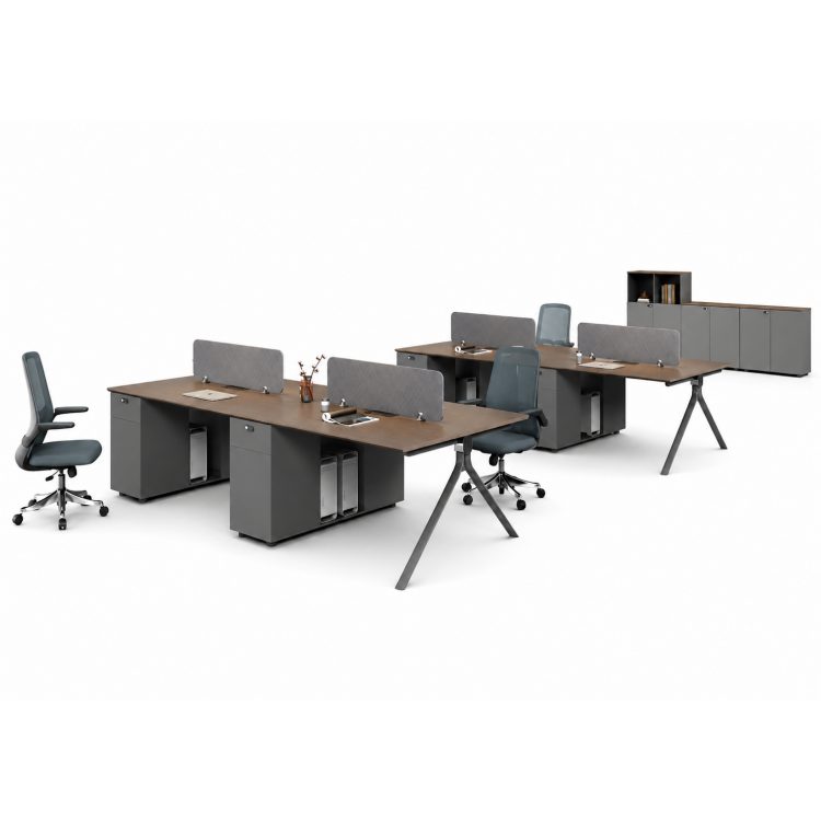 Modern Durable Executive Staff Table-Fully Functional with High-End Double-Sided Socket Wiring Eco-Friendly Wood