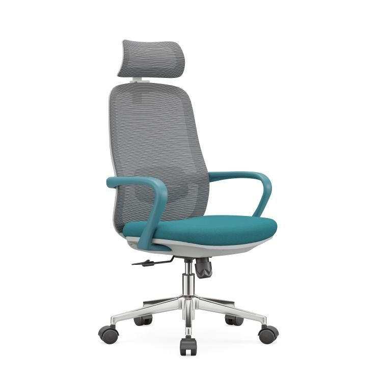 Cost-Effective Modern Ergonomic Adjustable Mesh Office Chair with 2D Headrest for Home Office