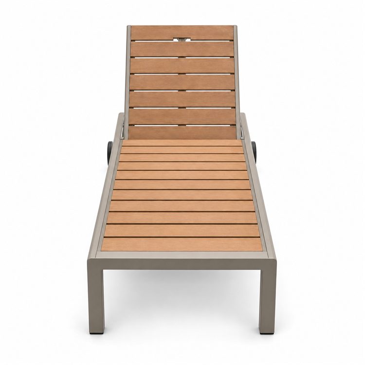 Wholesale Modern Durable Sun Lounge Chair Cushion WPC Patio Furniture Set for Outdoor Hotel Swimming Pool Beach Courtyard