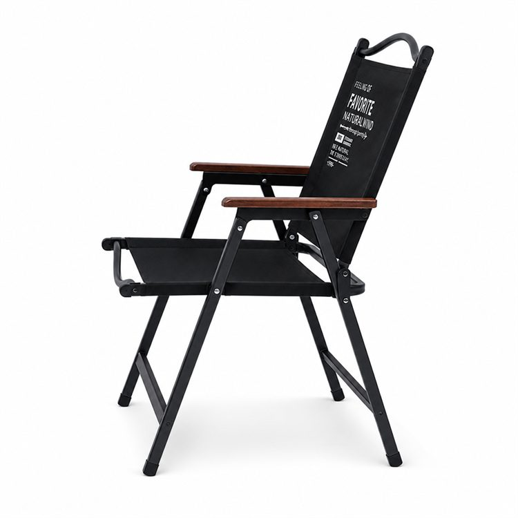 Portable Carbon Steel Wood Design Chair Oxford Fabric Heavy Duty Glamping Patio Garden Picnic Camping Fishing Factory Wholesale