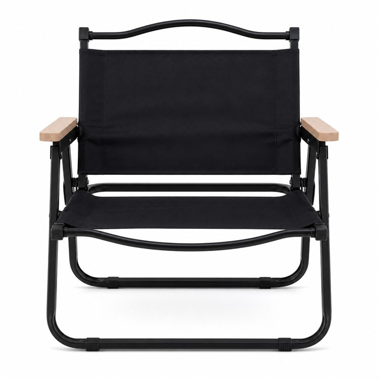 Adjustable Kermit Iron Wood Fold Breathable Portable Chair Patio Park Camping Travel Wholesale Custom Outdoor Leisure Seat Gears