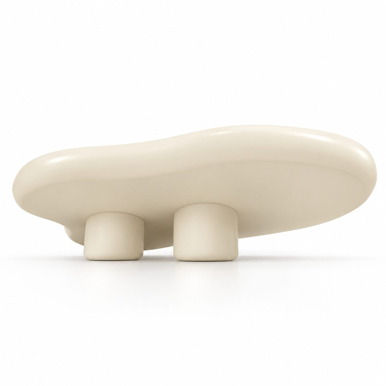 Modern Small Apartment Sofa Center Table Cream Color Cloud Style Design Coffee Table Side Table for Living Room Home Furniture
