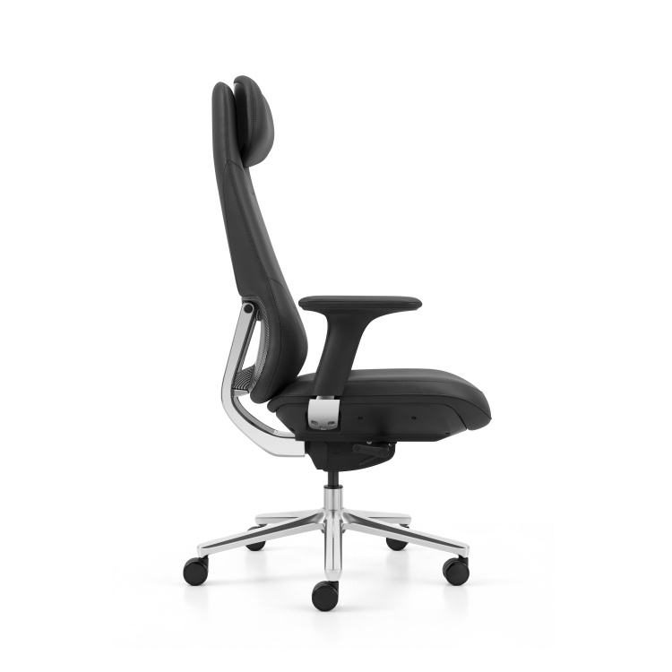 PU Leather Executive Chair with Adjustable Tilt Lock, Height Adjustable Seat for Hotel and Boardroom