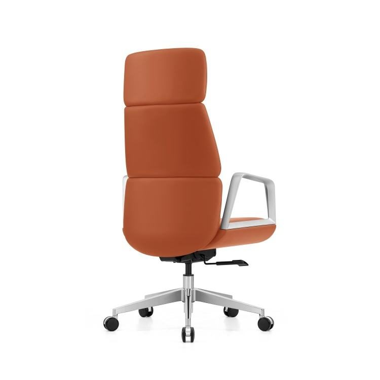 High Back PU Leather Manager Chair with Padded Seat and Back, Upholstered Meeting Chair for Conference Room and School