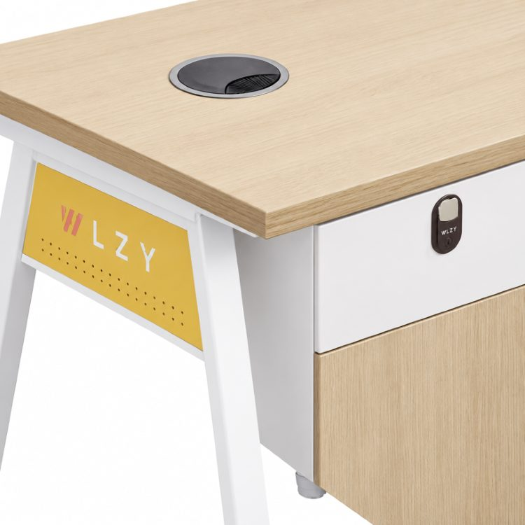 Modern Minimalist Staff Desk Chair Set Office Partition Cubicle 2/4/6 Person Modular Workstation Computer Staff Office Desk