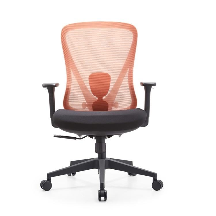 Modern Simple High Quality Comfortable Swivel Mid Back Mesh Back Computer Ergonomic Office Chair Office Desk and Chair Set