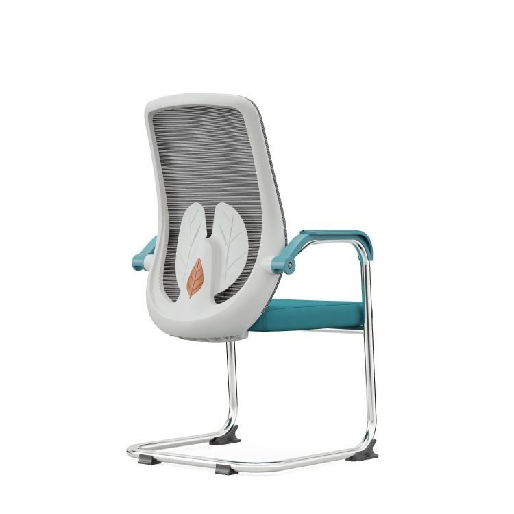 Comfortable Ergonomic Swivel Office Chair Computer Chair Home Seating Long Periods Conference Reception Mesh Curved-Back Fixed