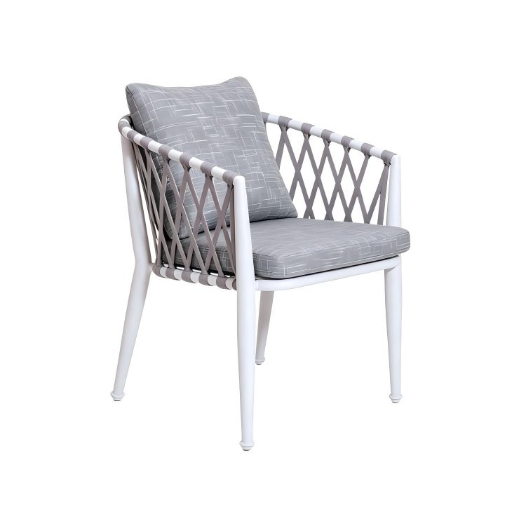Modern Outdoor Dining Sofa Set Aluminum Frame+PE Rattan Chairs Weather Resistant Table Villa Courtyard Patio Garden