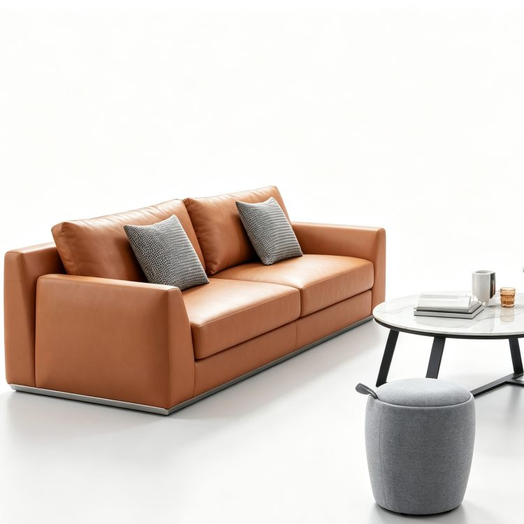 High Quality Modern Muebles De Oficina Leather Executive Office Sofa Set PU Material Living Room Sofas Visitor Sectional Sofa