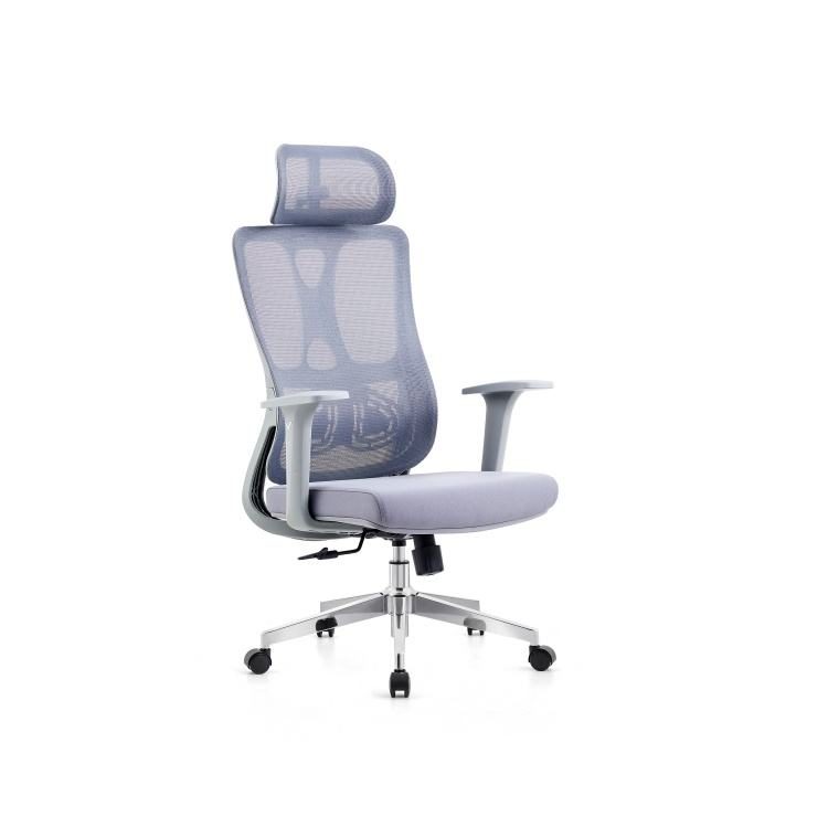 Executive Office Furniture Modern Ergonomic High Back Mesh Swivel Chair Adjustable Height Waterproof Design Fabric Steel Base