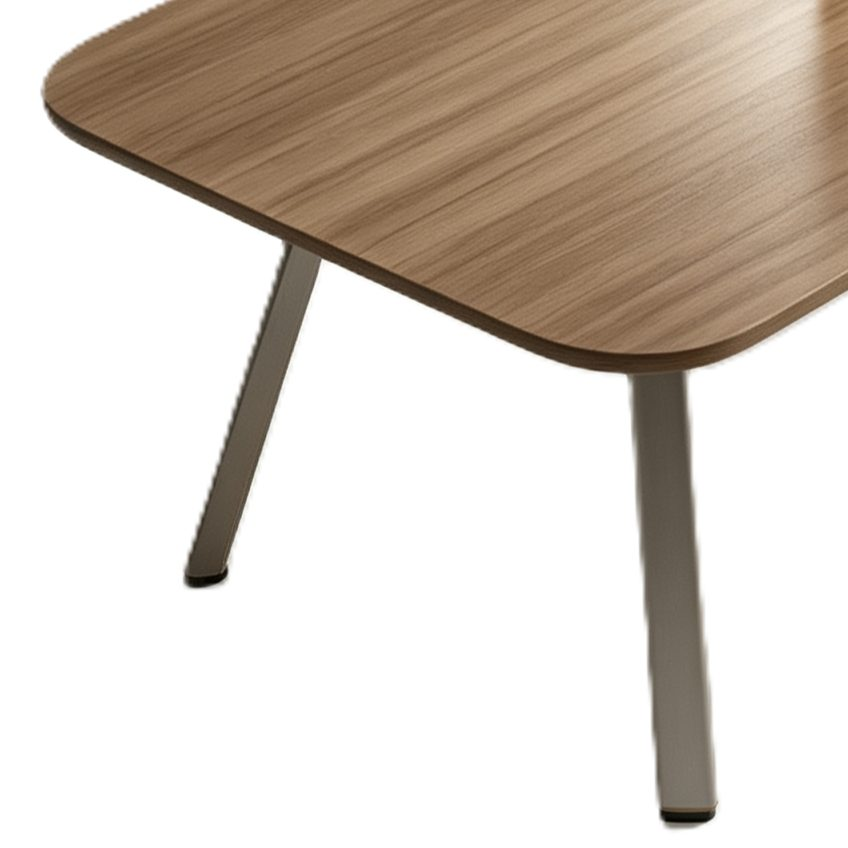 Conference Table with Power & USB Cable Box, E0 Eco Board, Patented Steel Frame Legs & PUR Edge Banding