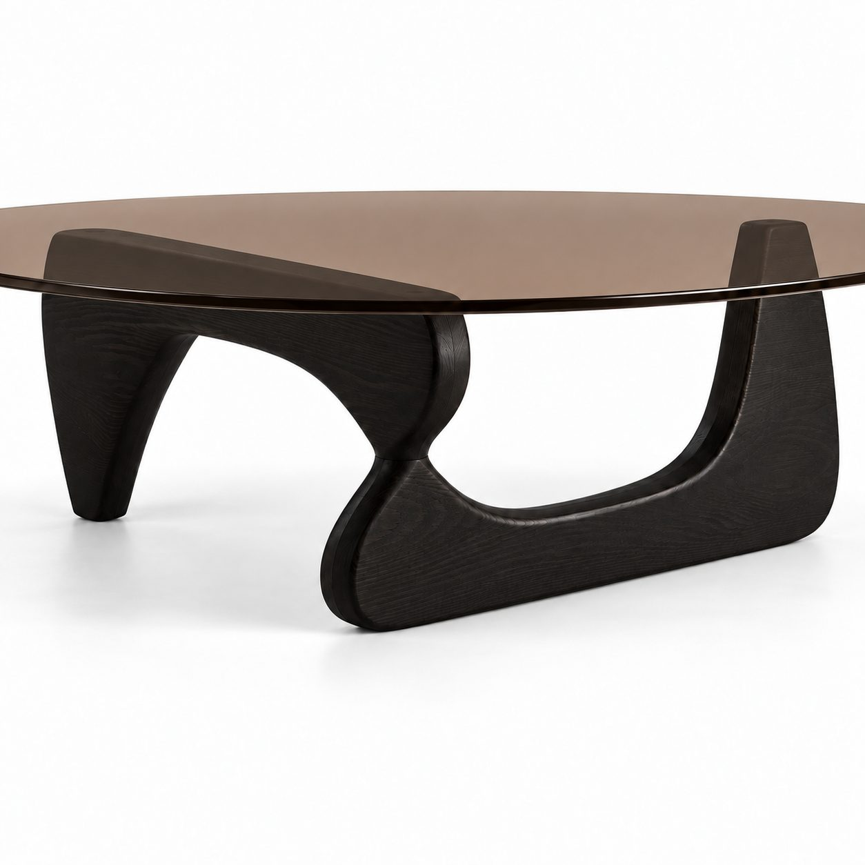 Creative Transparent Tempered Glass Small Coffee Table Modern Portable Home Living Room and Home Office Table