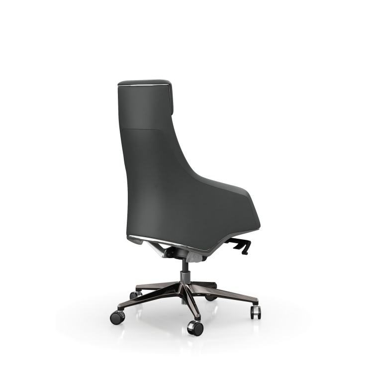 Executive Chair with Adjustable Headrest & Synchronous Tilt Mechanism