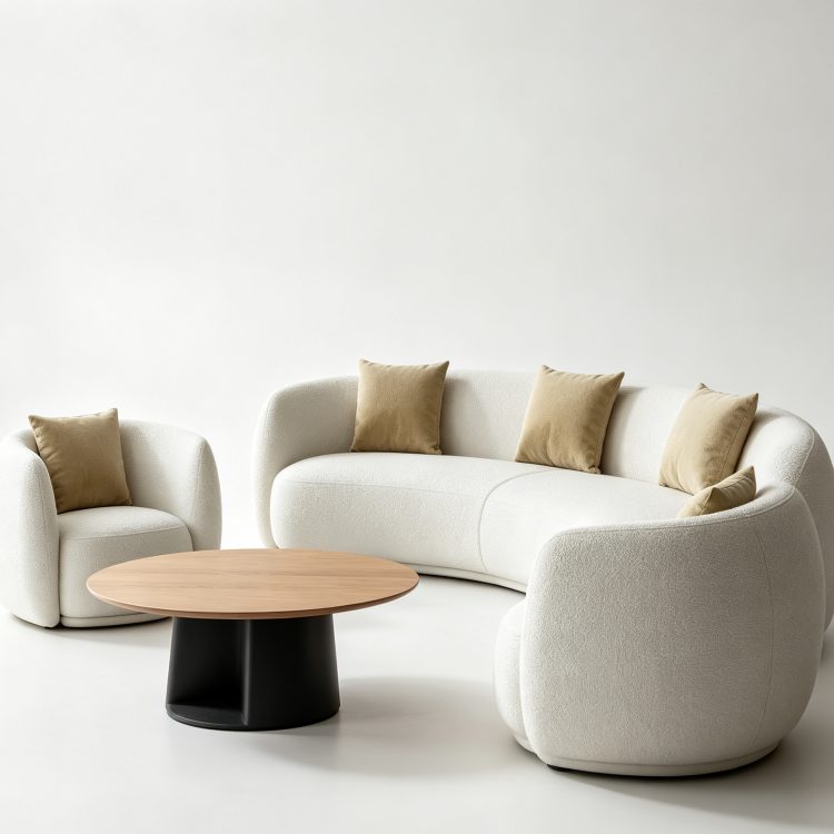 Light Luxury Internet Celebrity Style Soft Wrapped Sponge Sectional Sofa Set High Resilience Comfort Modular Apartment Living