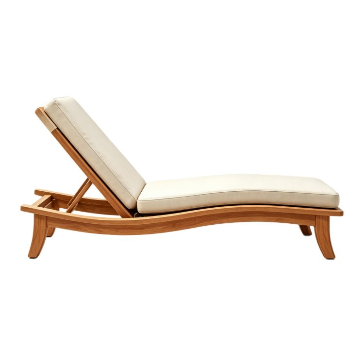 Waterproof and Sun protection Hotel Teak Wood Bunk Bed Sun Lounger Swimming Pool Beach Garden Chair Designer Sofa Bed