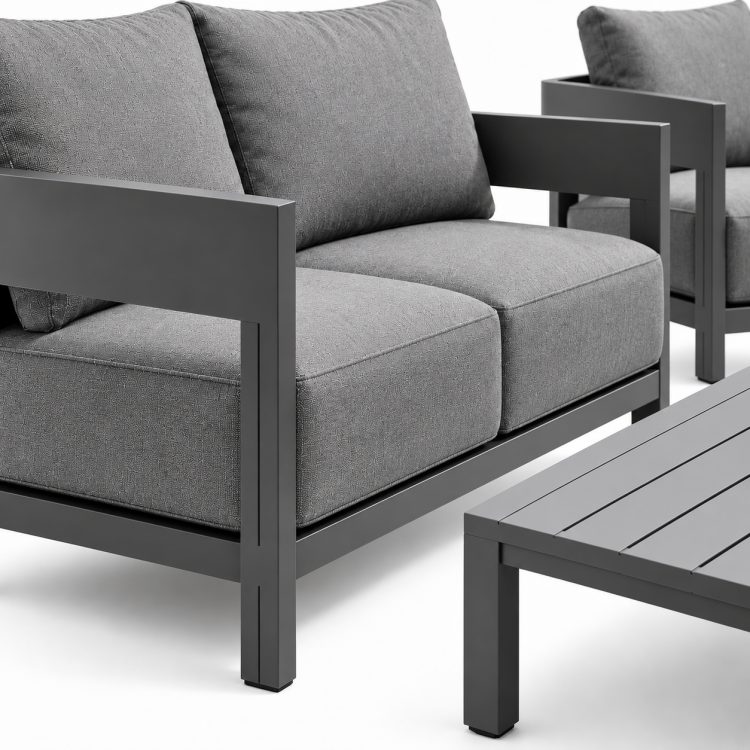 Luxury Outdoor Furniture Set Modern Aluminum Outdoor Sofa Aluminium Patio Furniture Aluminum Seat Garden Sofa